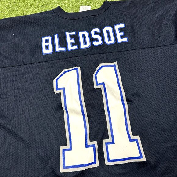 Vintage 90's Buffalo Bills Drew Bledsoe NFL Jersey 2XL - Picture 2 of 5